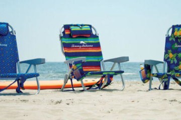 a person sitting at a beach